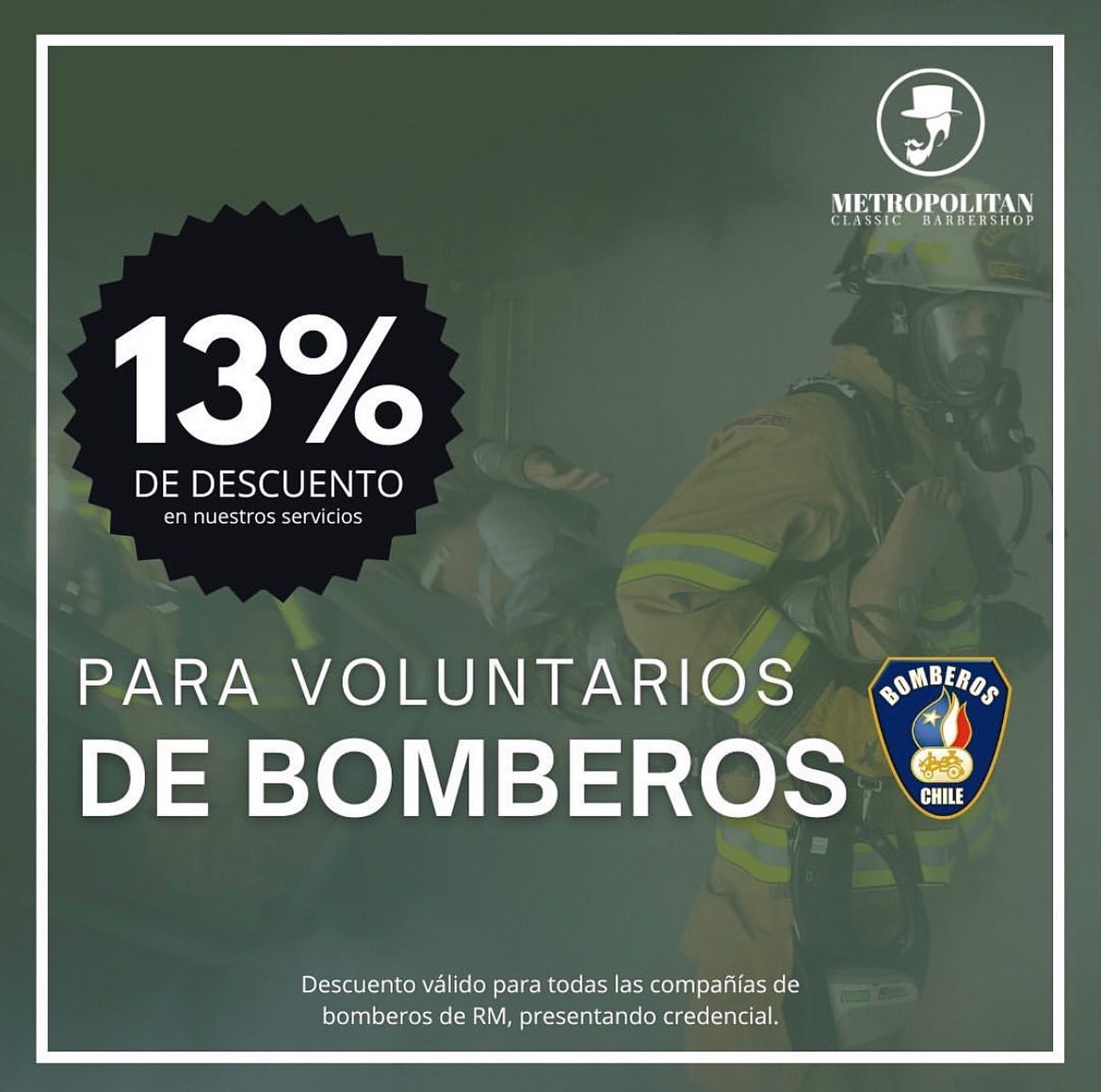 ¡Promoción para bomberos de chile! 🚒